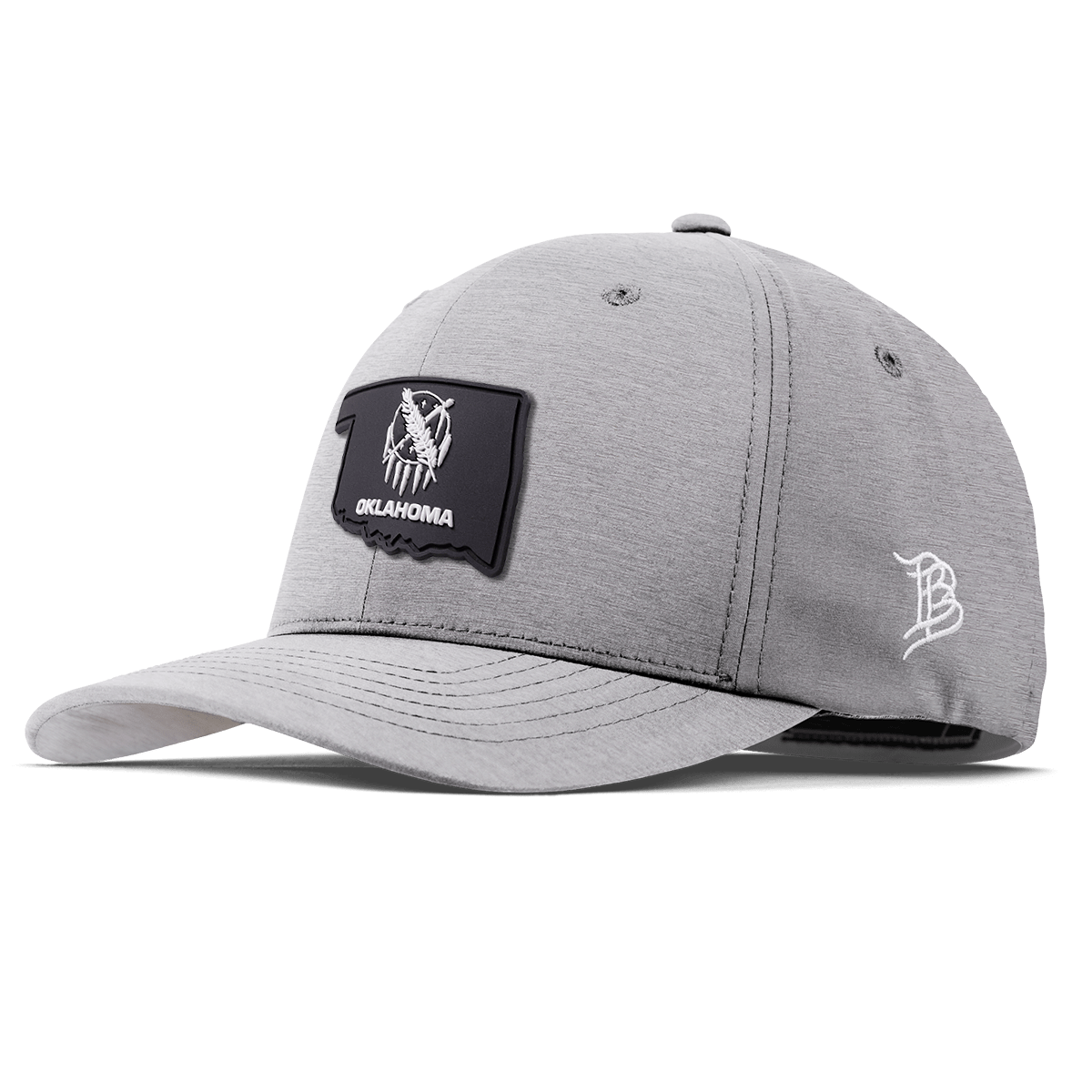 Oklahoma Vintage Flexfit Performance Fitted Heather Gray