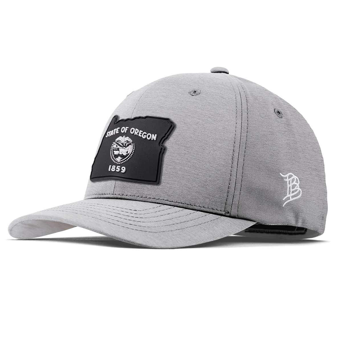Oregon Vintage Flexfit Performance Fitted Heather Gray