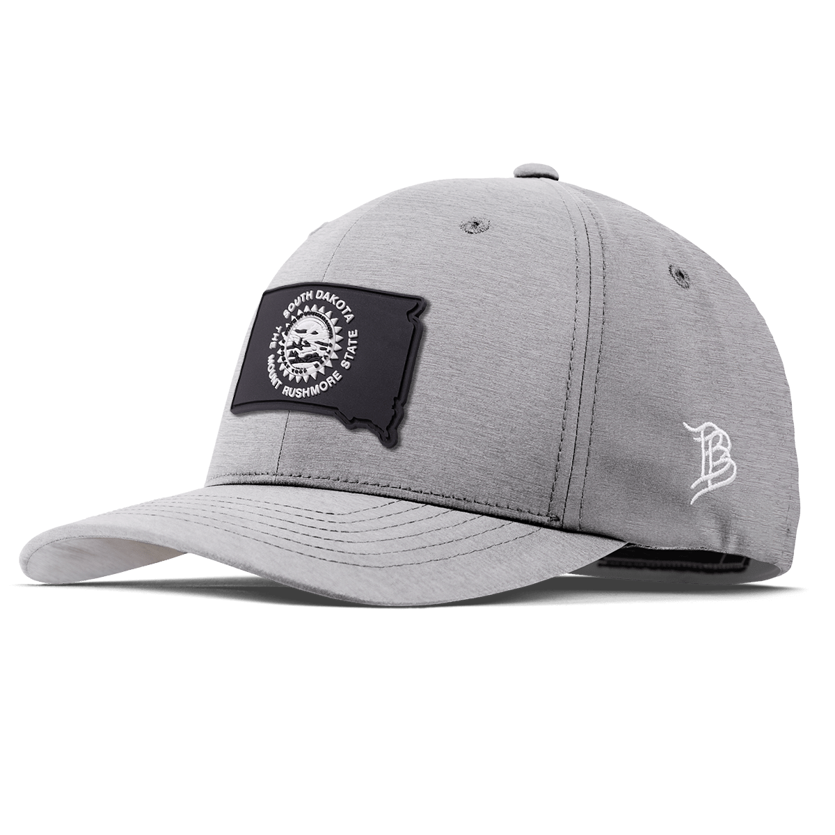 South Dakota Vintage Flexfit Performance Fitted Heather Gray