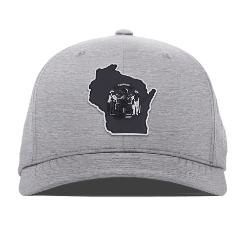 Wisconsin Vintage Flexfit Performance Fitted Heather Gray
