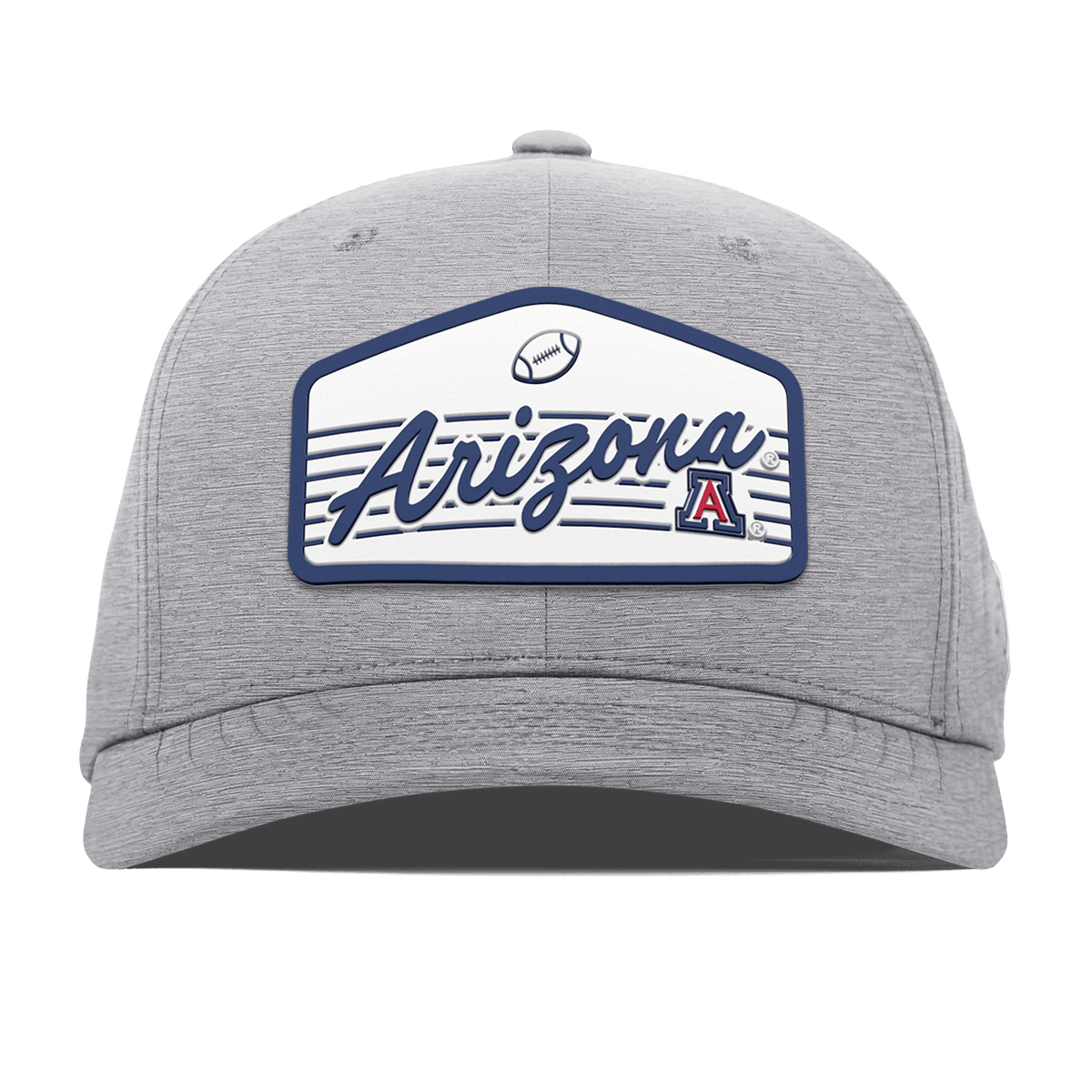 University of Arizona "Wildcats Football" Flexfit Performance Fitted Heather Gray