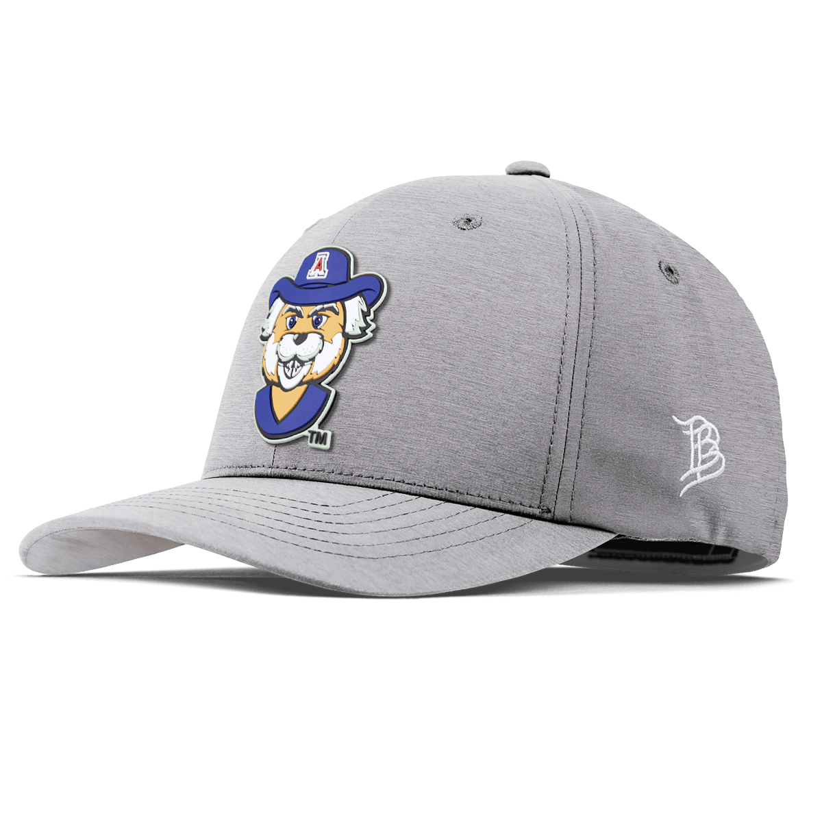 University of Arizona "Wilbur The Wildcat" Flexfit Performance Fitted Heather Gray