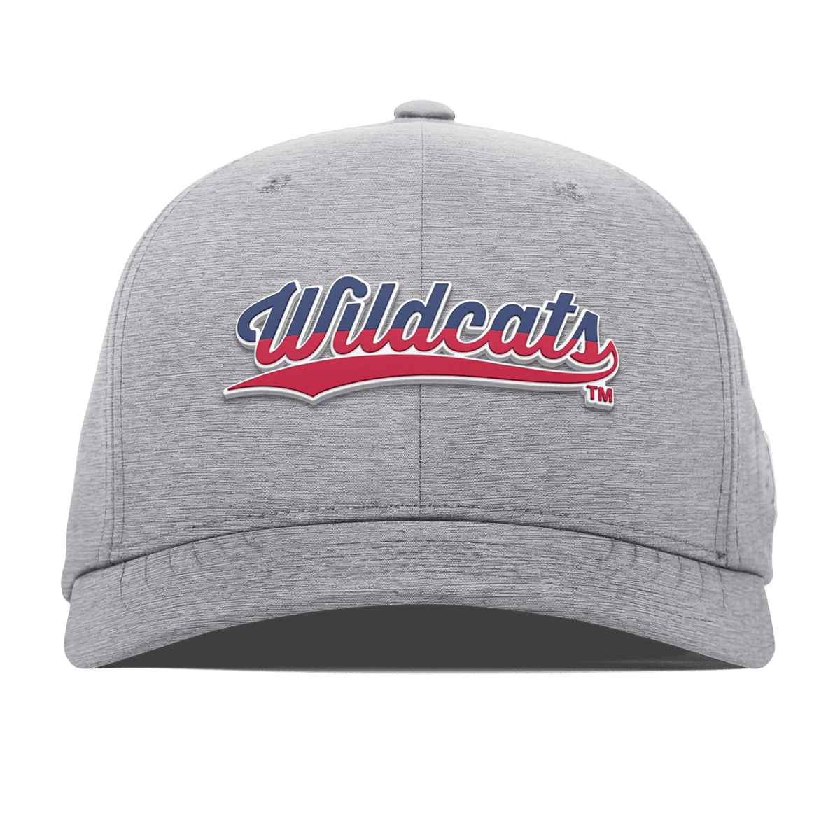 University of Arizona "Wildcats Baseball Script" Flexfit Performance Fitted Heather Gray