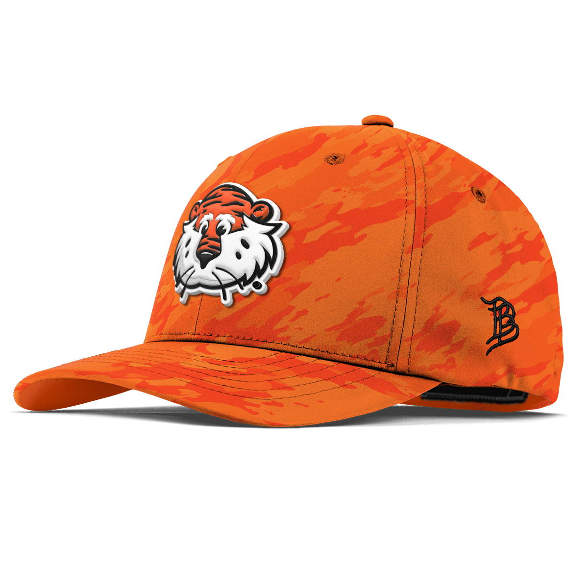 Auburn University "Aubie The Tiger" Flexfit Performance Fitted Blaze Orange Camo