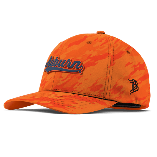 Auburn University "Auburn Script" Flexfit Performance Fitted Blaze Orange Camo