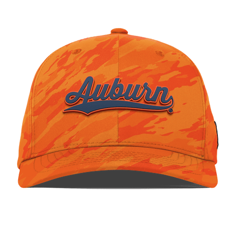 Auburn University "Auburn Script" Flexfit Performance Fitted Blaze Orange Camo