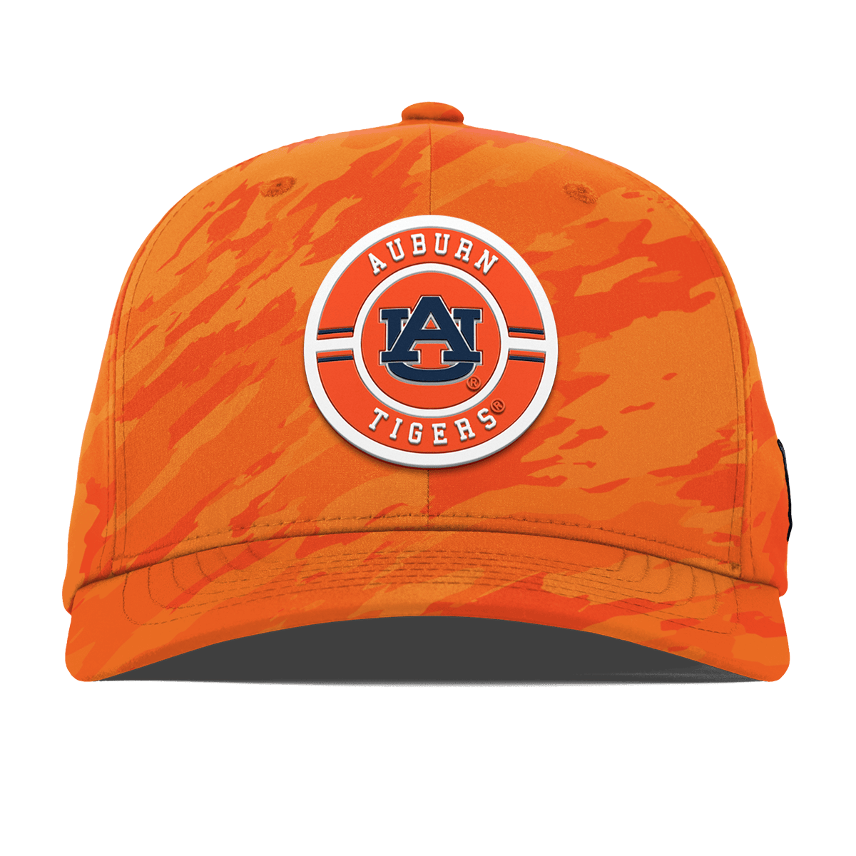 Auburn University "Auburn Seal" Flexfit Performance Fitted Blaze Orange Camo
