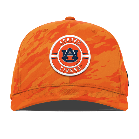 Auburn University "Auburn Seal" Flexfit Performance Fitted Blaze Orange Camo