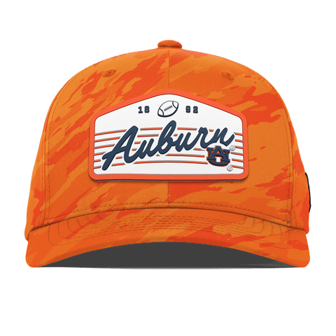 Auburn University "Auburn Tigers Football" Flexfit Performance Fitted Blaze Orange Camo