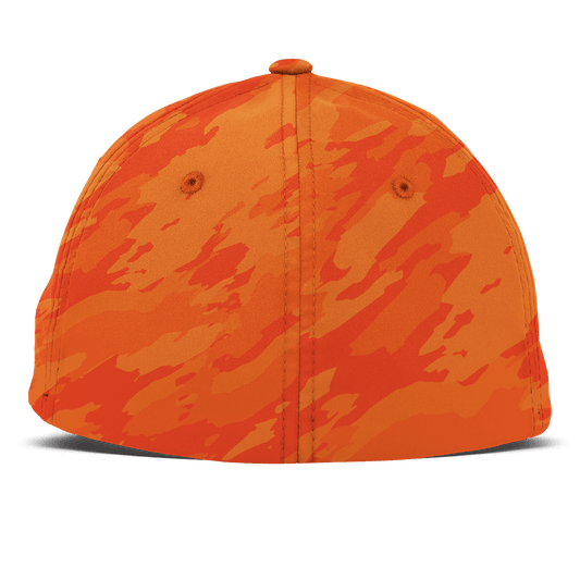 Auburn University "Aubie The Tiger" Flexfit Performance Fitted Back Blaze Orange Camo
