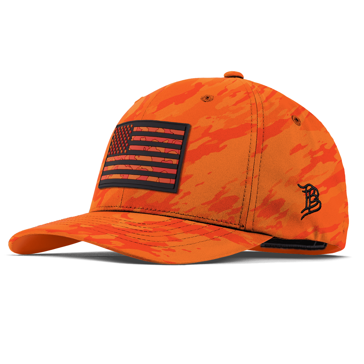 Old Glory Flexfit Performance Fitted Blaze Orange Camo