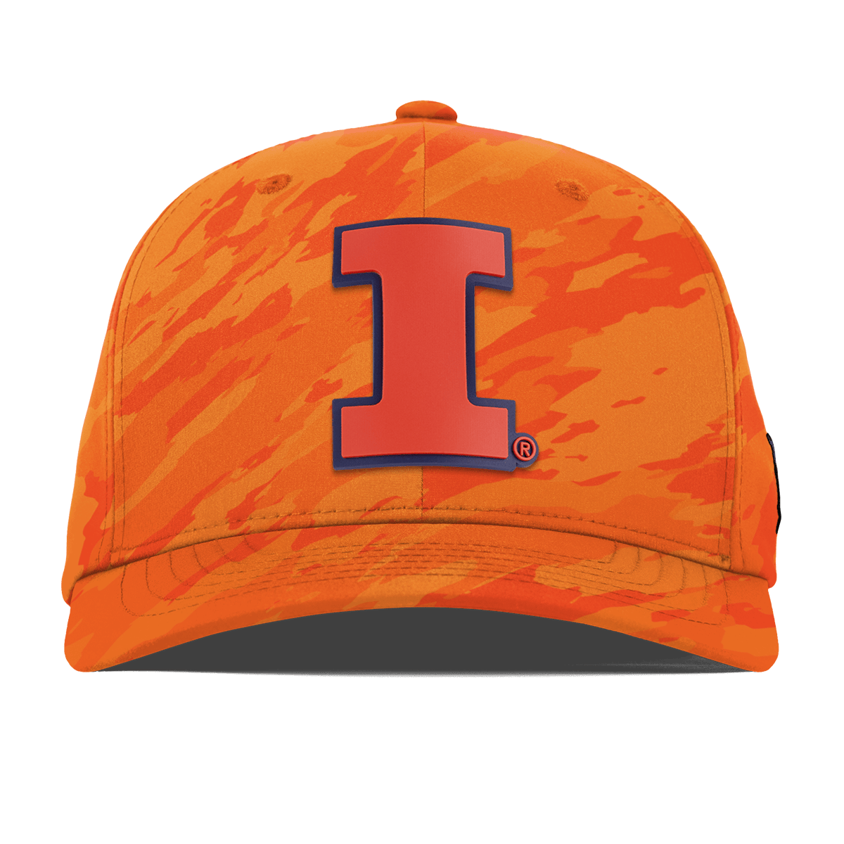 University of Illinois "Fighting Illini Orange" Flexfit Performance Fitted Blaze Orange Camo