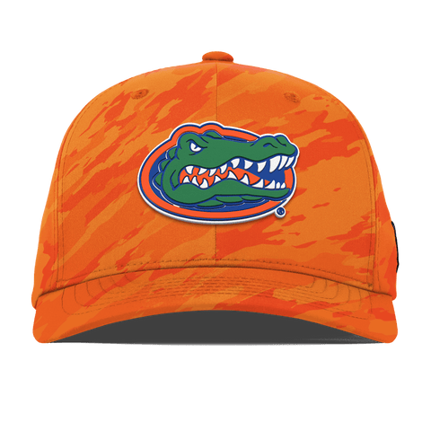 University of Florida "Florida Team Logo" Flexfit Performance Fitted Blaze Orange Camo