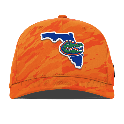 University of Florida "Gator State" Flexfit Performance Fitted Blaze Orange Camo
