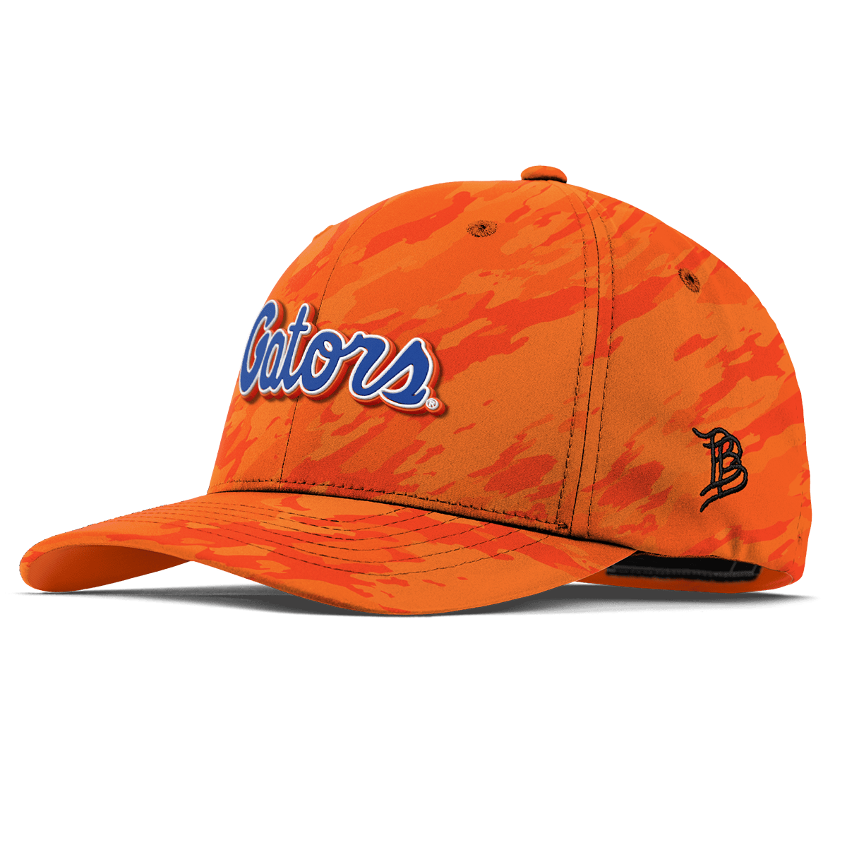 University of Florida "Gator Script" Flexfit Performance Fitted Blaze Orange Camo