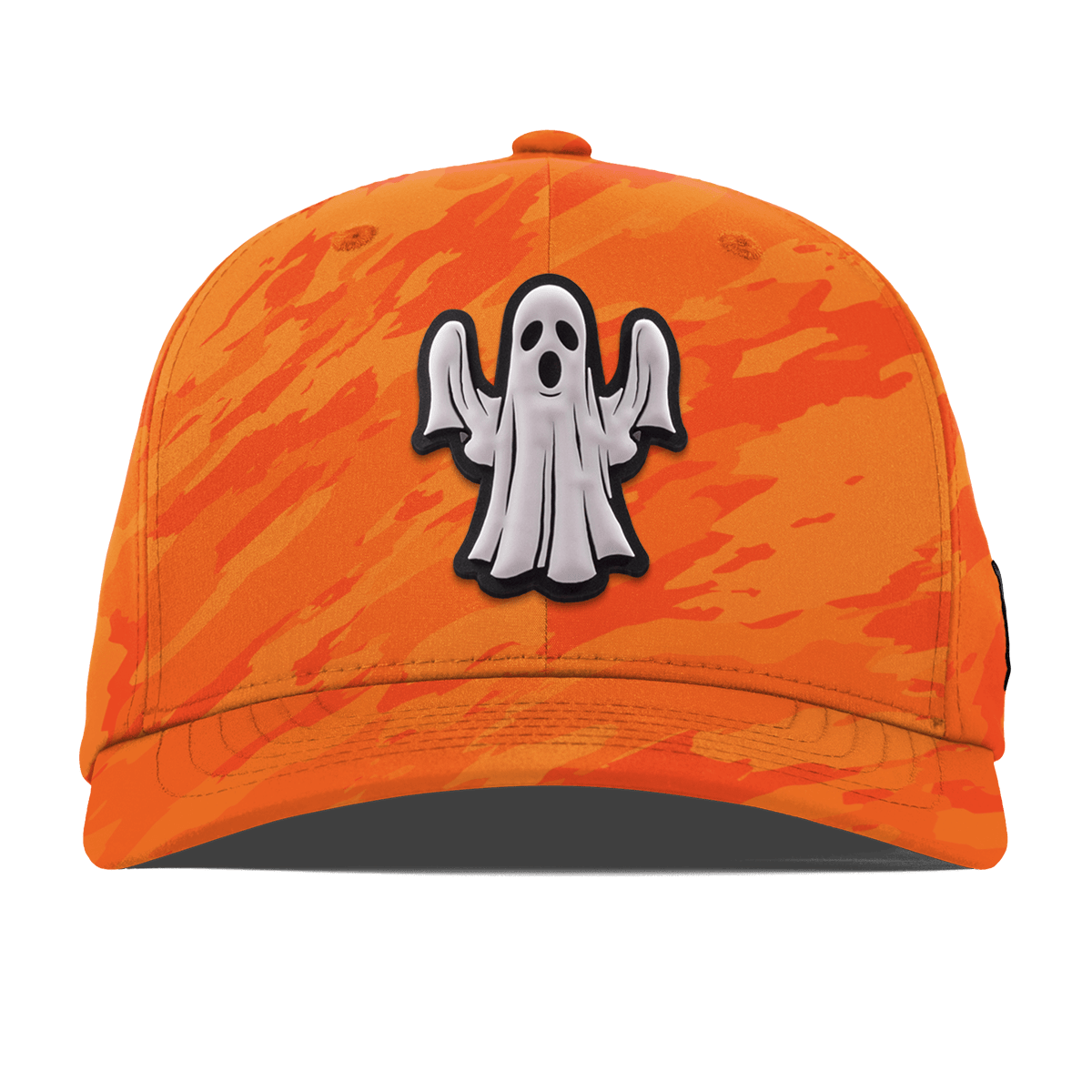 Ghostly PVC Flexfit Performance Fitted Blaze Orange Camo