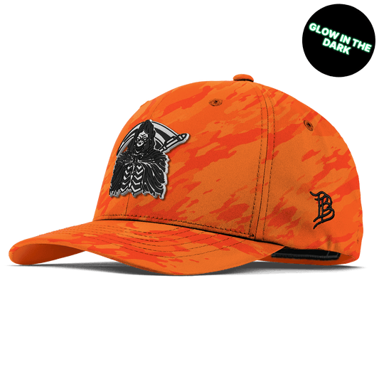 Grim Reaper Glow Flexfit Performance Fitted Blaze Orange Camo