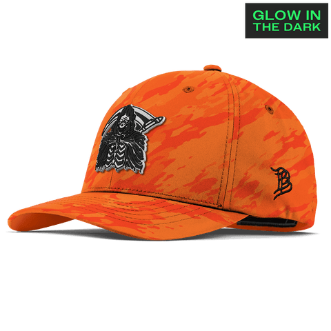 Grim Reaper Glow Flexfit Performance Fitted Blaze Orange Camo