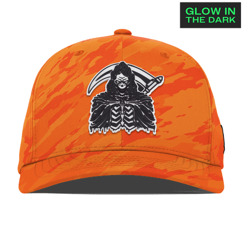 Grim Reaper Glow Flexfit Performance Fitted Blaze Orange Camo