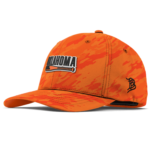 Oklahoma State University "OSU Baseball" Flexfit Performance Fitted Blaze Orange Camo