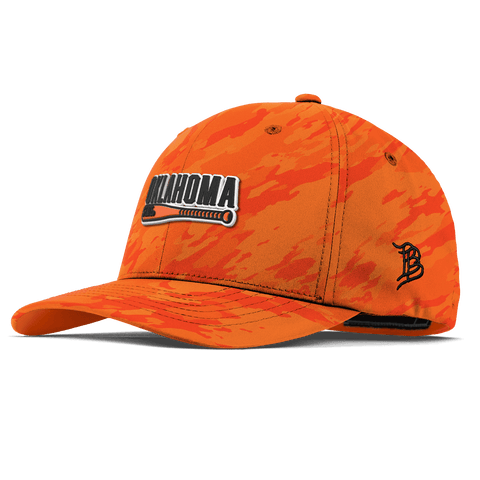 Oklahoma State University "OSU Baseball" Flexfit Performance Fitted Blaze Orange Camo