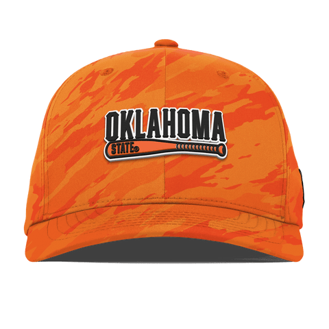 Oklahoma State University "OSU Baseball" Flexfit Performance Fitted Blaze Orange Camo