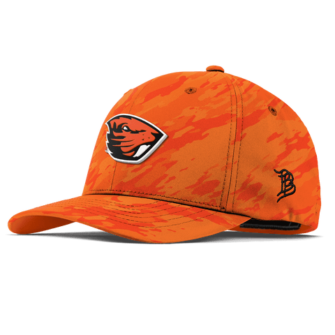 Oregon State University "Oregon State Team Logo" Flexfit Performance Fitted Blaze Orange Camo