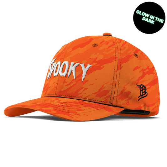 Spooky Glow Flexfit Performance Fitted Blaze Orange Camo