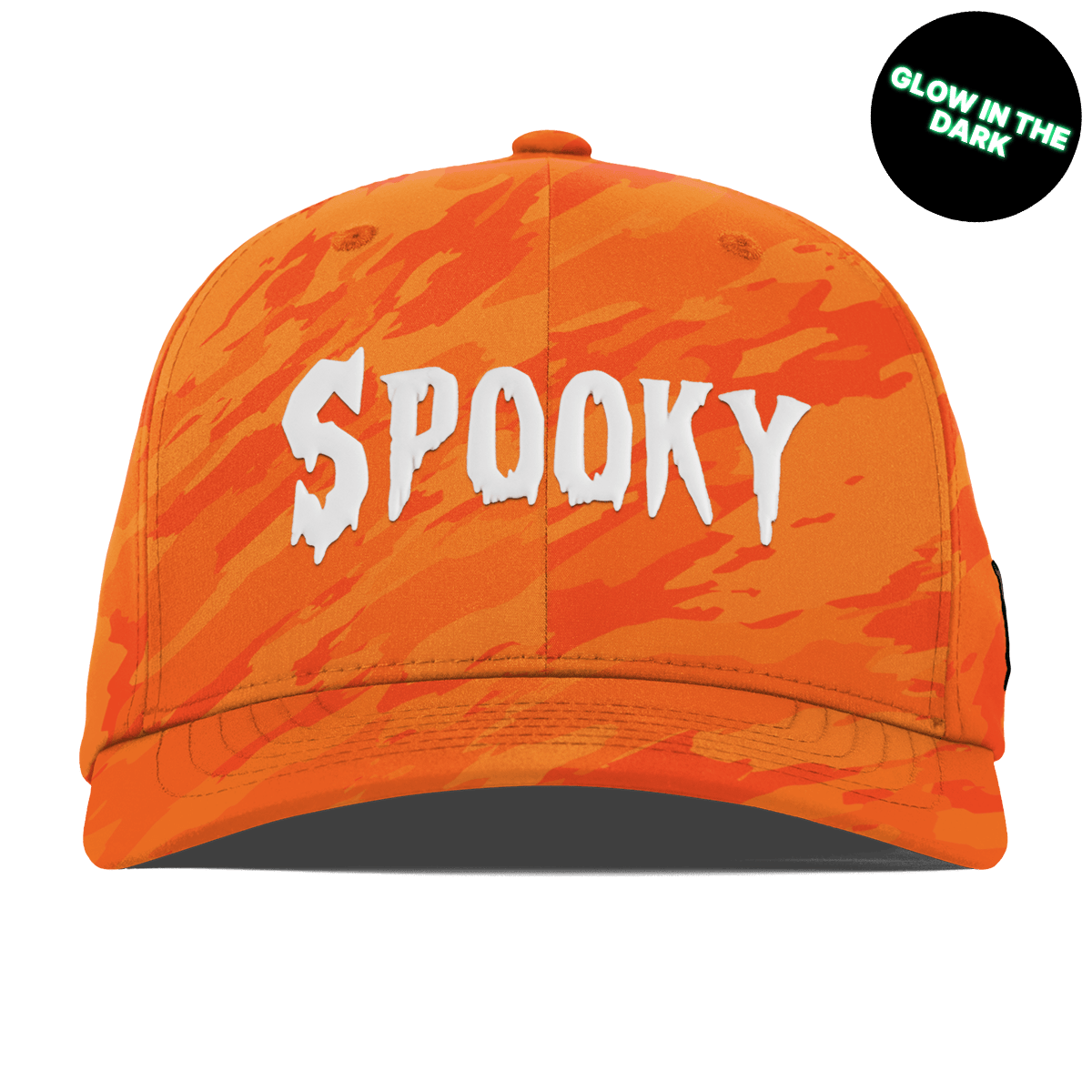 Spooky Glow Flexfit Performance Fitted Blaze Orange Camo