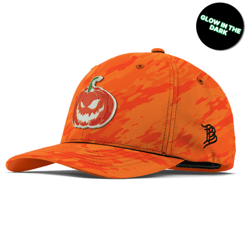 Jack-O-Lantern Glow Flexfit Performance Fitted Blaze Orange Camo