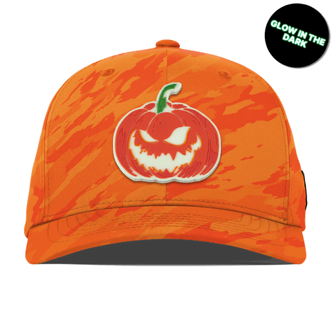 Jack-O-Lantern Glow Flexfit Performance Fitted Blaze Orange Camo