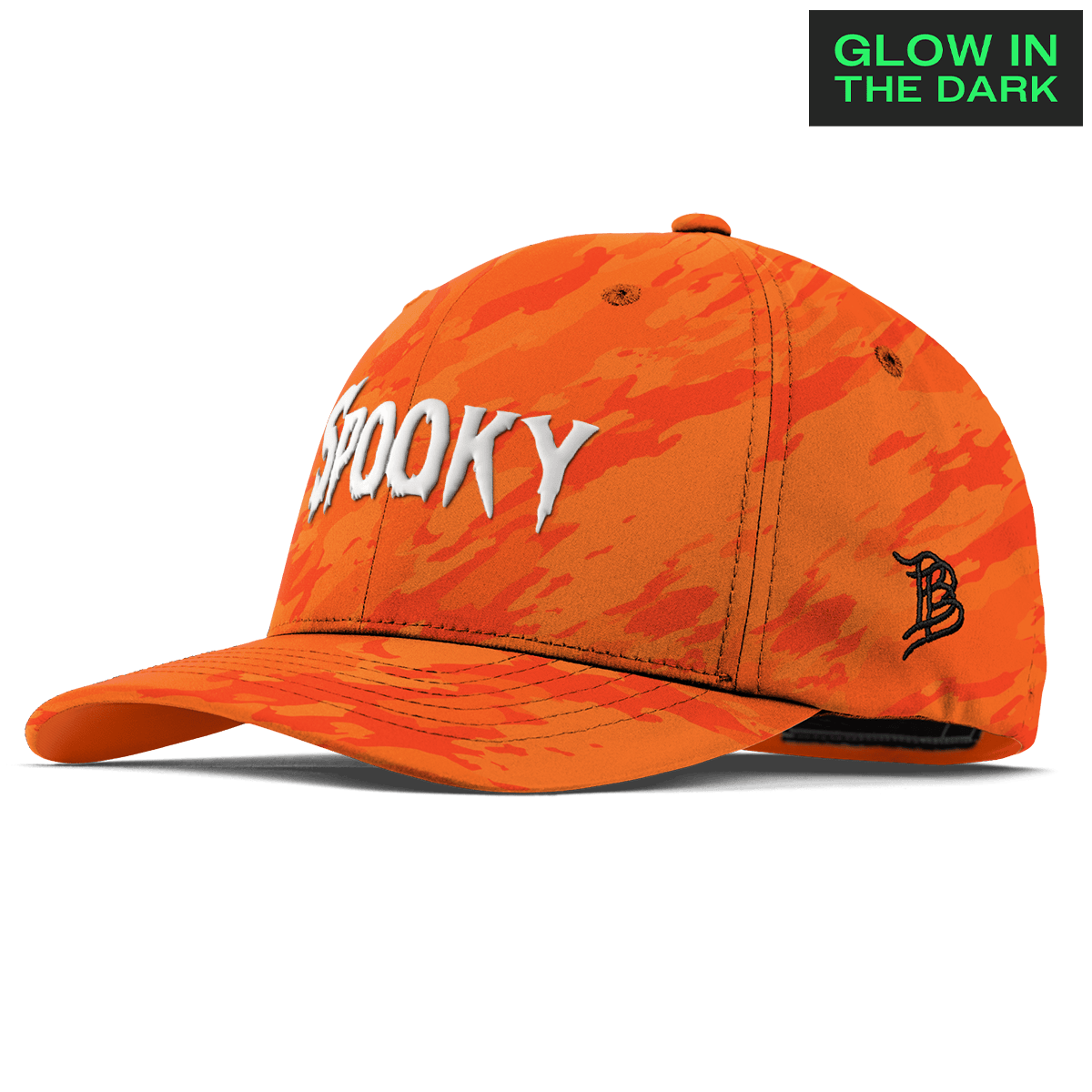 Spooky Glow Flexfit Performance Fitted Blaze Orange Camo