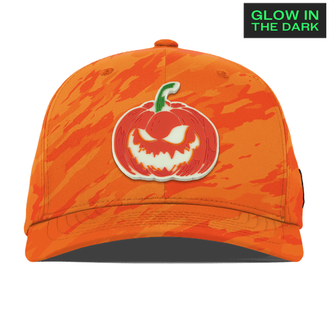 Jack-O-Lantern Glow Flexfit Performance Fitted Blaze Orange Camo