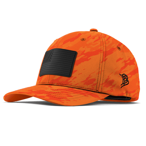 Onyx Old Glory Flexfit Performance Fitted Blaze Orange Camo