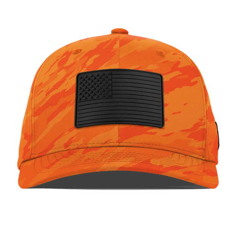 Onyx Old Glory Flexfit Performance Fitted Blaze Orange Camo