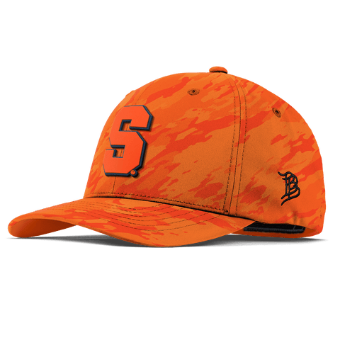 Syracuse University "Syracuse Orange Block" Flexfit Performance Fitted Blaze Orange Camo