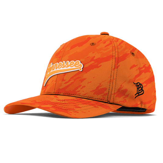 University of Tennessee "Tennessee Script" Flexfit Performance Fitted Blaze Orange Camo