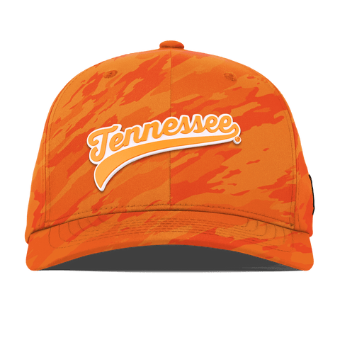 University of Tennessee "Tennessee Script" Flexfit Performance Fitted Blaze Orange Camo