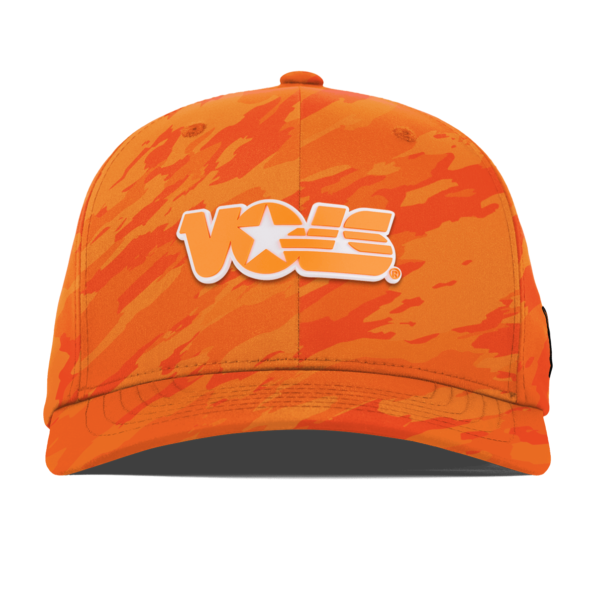 University of Tennessee "Tennessee Vols Block"  Flexfit Performance Fitted Blaze Orange Camo