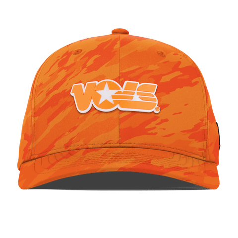 University of Tennessee "Tennessee Vols Block"  Flexfit Performance Fitted Blaze Orange Camo