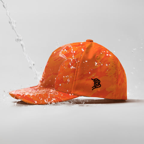 Bare Flexfit Performance Fitted Blaze Orange Camo