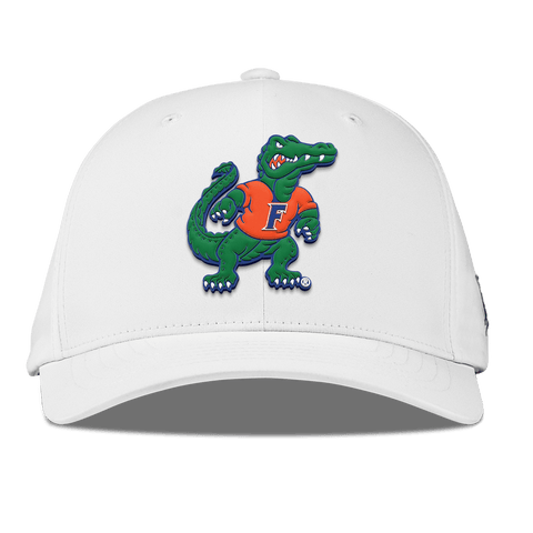 University of Florida "Albert The Gator" Flexfit Performance Fitted White