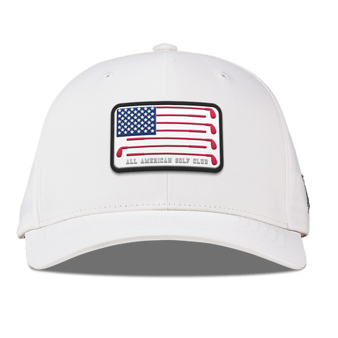 Hailey Ostrom "All American Golf Club" Flexfit Performance Fitted White