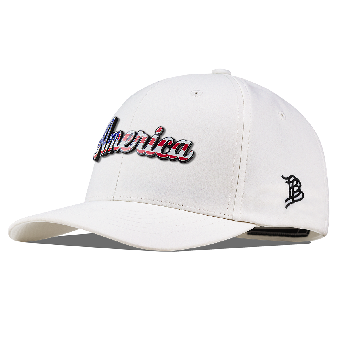 America Flexfit Performance Fitted White