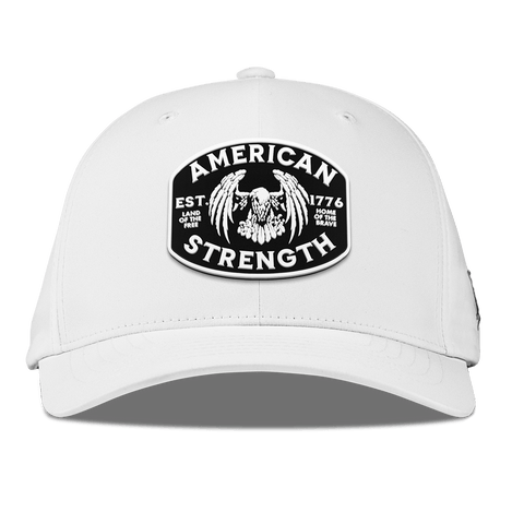 American Strength Flexfit Performance Fitted White