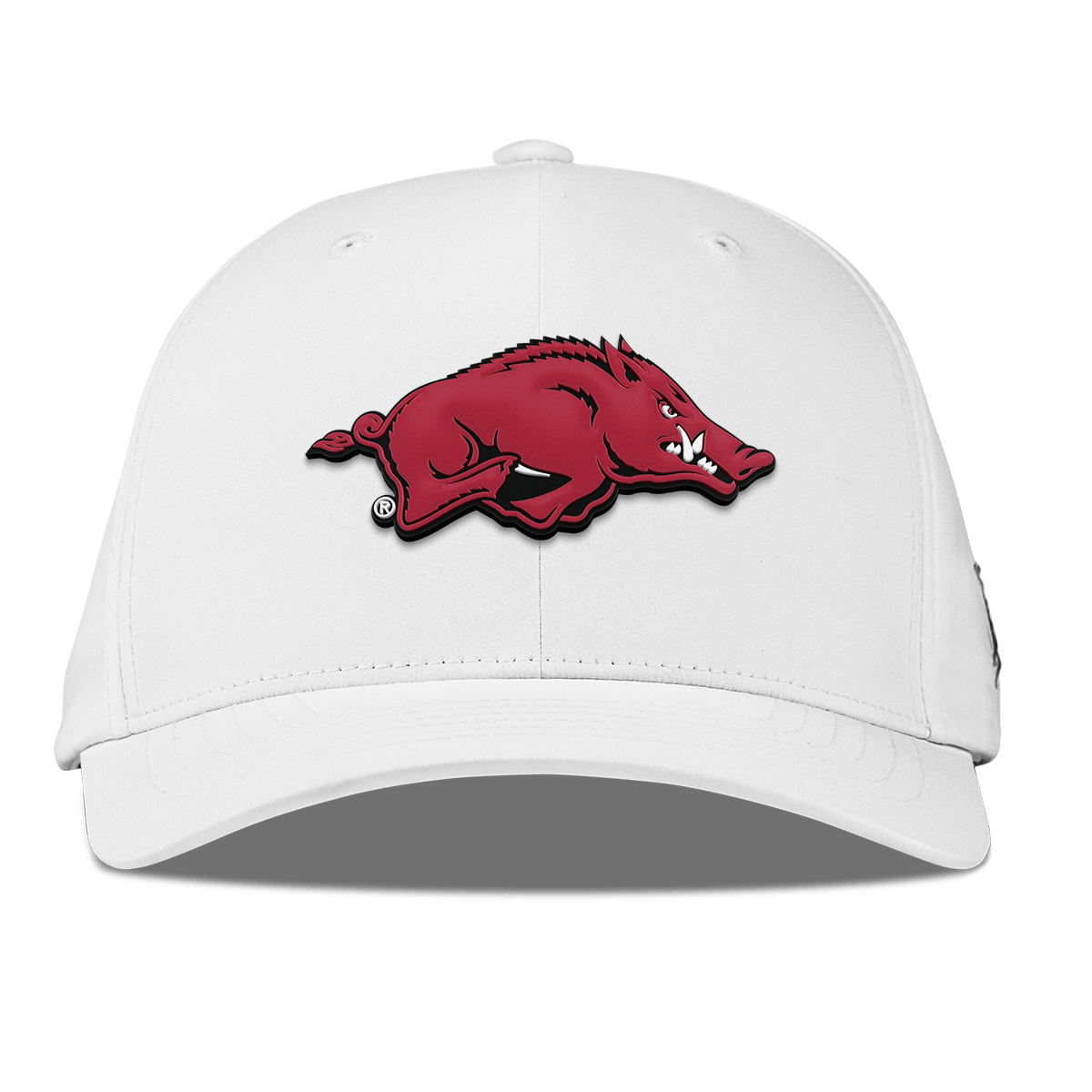 University of Arkansas "Arkansas Team Logo" Flexfit Performance Fitted White