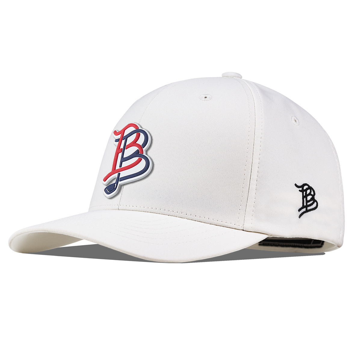 BB Golf USA Flexfit Performance Fitted White