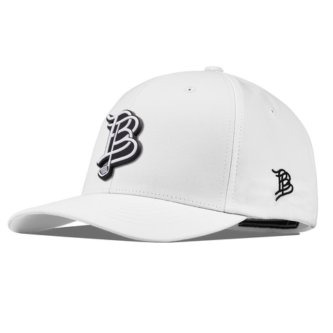 BB Golf Cutout PVC Flexfit Performance Fitted White