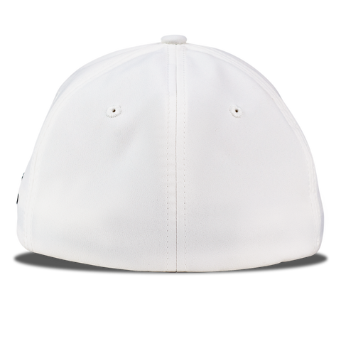 American Bison PVC Flexfit Performance Fitted Back White