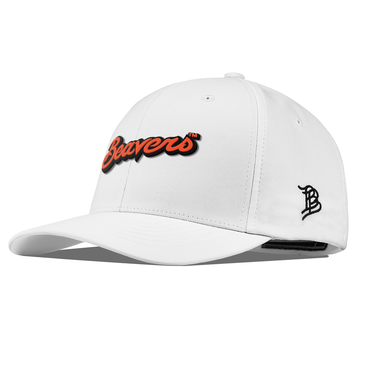 Oregon State University "Beavers Script" Flexfit Performance Fitted White